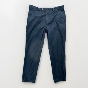Brooks Brothers Pants Mens 35x32 Navy Blue Chino Milano Preppy READ
